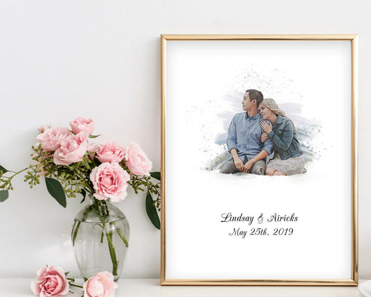 Personalized guest book. Take any picture and make a beautiful watercolor for your guests to sign. Your family and friends will sign with a “congratulations” and after your wedding day you can hang this awesome piece in your home. 10 years down the road, you will be able to look back with emotion on this piece and see/remember what your loved one’s wrote and felt on that special day! thequinnandcompany. www.quinnandcompany.com