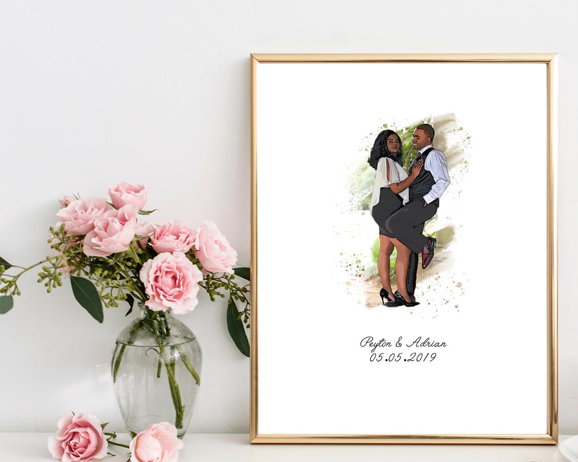 Personalized guest book. Take any picture and make a beautiful watercolor for your guests to sign. Your family and friends will sign with a “congratulations” and after your wedding day you can hang this awesome piece in your home. 10 years down the road, you will be able to look back with emotion on this piece and see/remember what your loved one’s wrote and felt on that special day! thequinnandcompany. www.quinnandcompany.com