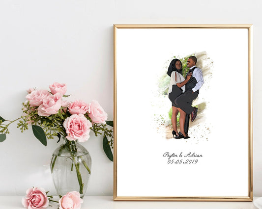 Personalized guest book. Take any picture and make a beautiful watercolor for your guests to sign. Your family and friends will sign with a “congratulations” and after your wedding day you can hang this awesome piece in your home. 10 years down the road, you will be able to look back with emotion on this piece and see/remember what your loved one’s wrote and felt on that special day! thequinnandcompany. www.quinnandcompany.com