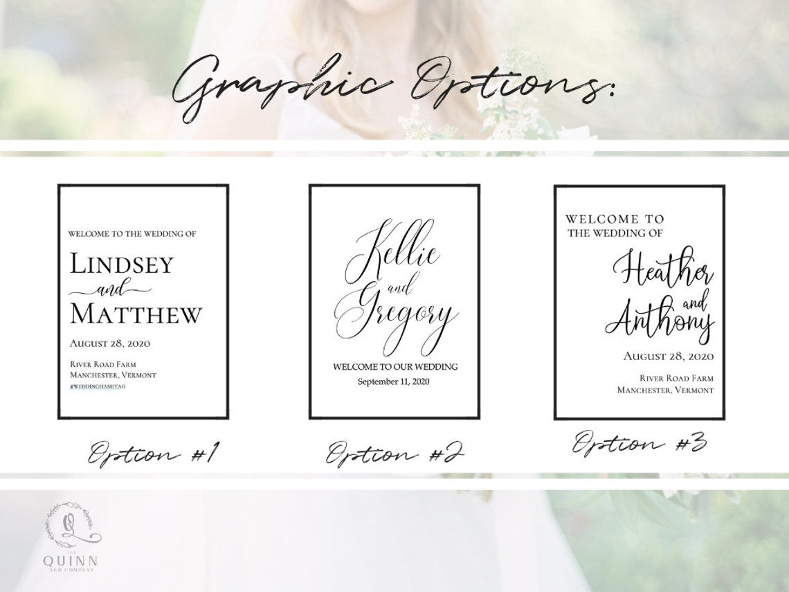 Clear Wedding Welcome Sign | Welcome Clear Acrylic Sign | Custom Clear Acrylic Welcome Sign