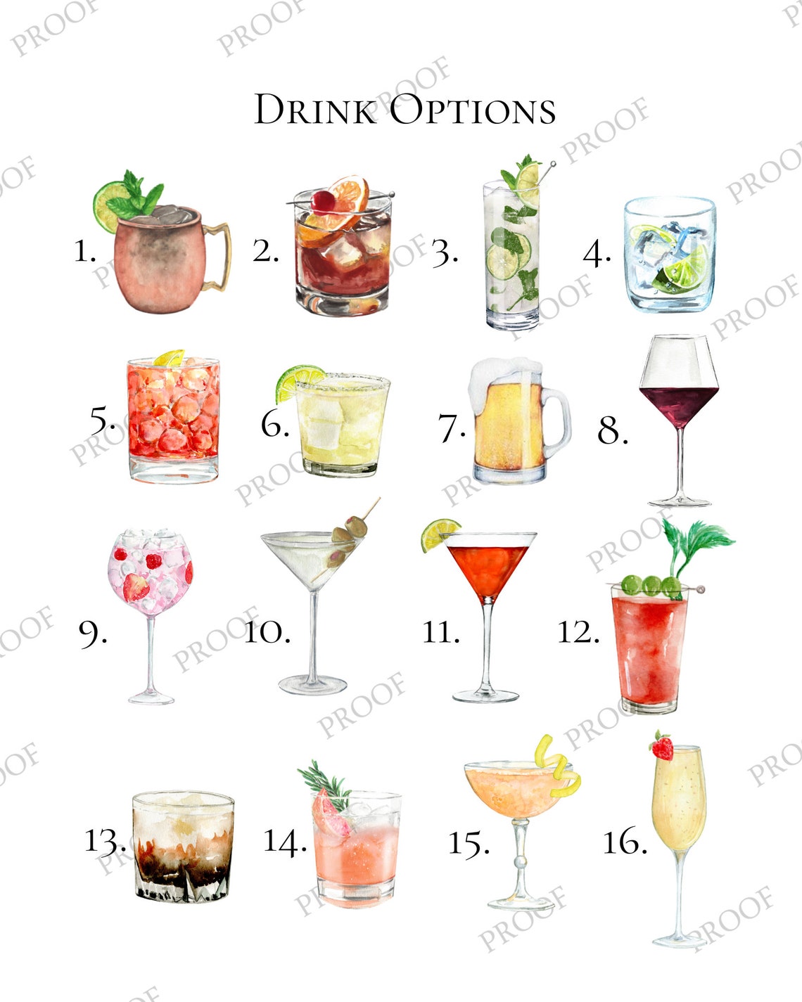 Custom Pet Signature Drink Sign Digital Download