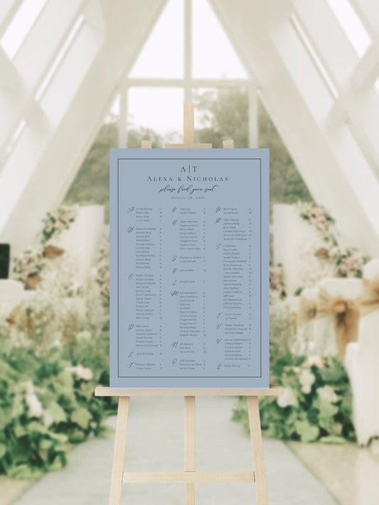 Alphabetical Seating Chart Template Download - 028