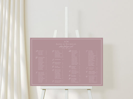 Alphabetical Seating Chart Template Download - 023