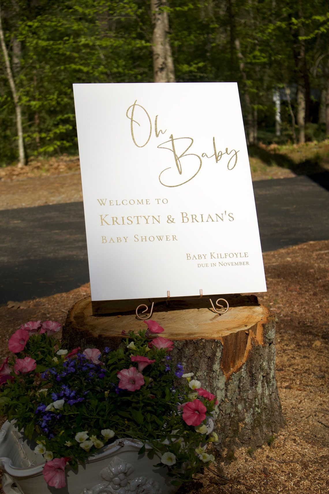 Acrylic Baby Shower Welcome Sign. Customizable designs, fonts and dates for weddings, birthdays, bridal/baby showers, retirements or any other event you wish to celebrate. Place this sign at the entrance of your event to welcome your guests in style and simplicity. thequinnandcompany. www.thequinnandcompany.com.