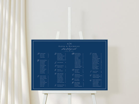 Alphabetical Seating Chart Template Download - 022