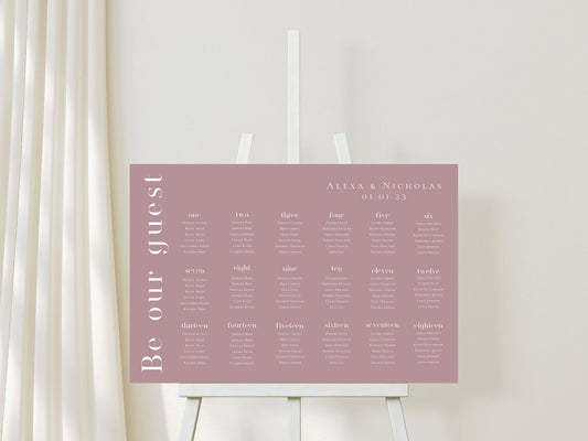 Alphabetical Seating Chart Template Download - 015