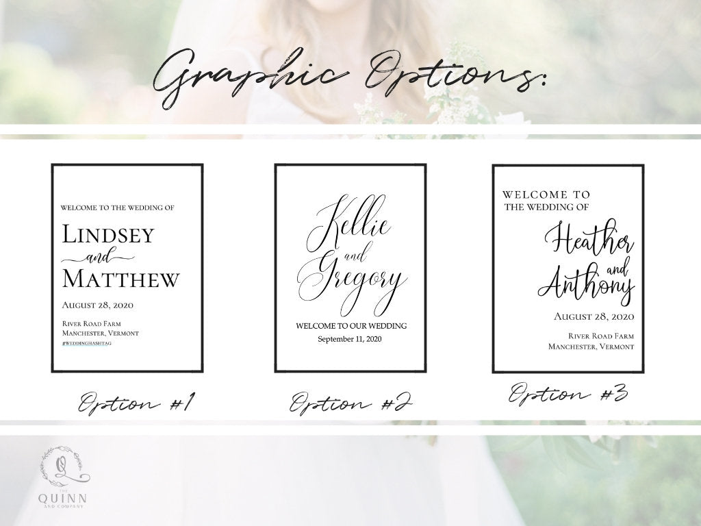 Wooden Wedding Welcome Sign | 18" x 24" Welcome Custom Wooden Sign | Custom White Wooden Welcome Sign |