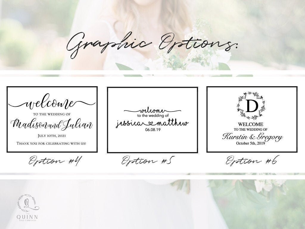 Wooden Wedding Welcome Sign | 18" x 24" Welcome Custom Wooden Sign | Custom White Wooden Welcome Sign |