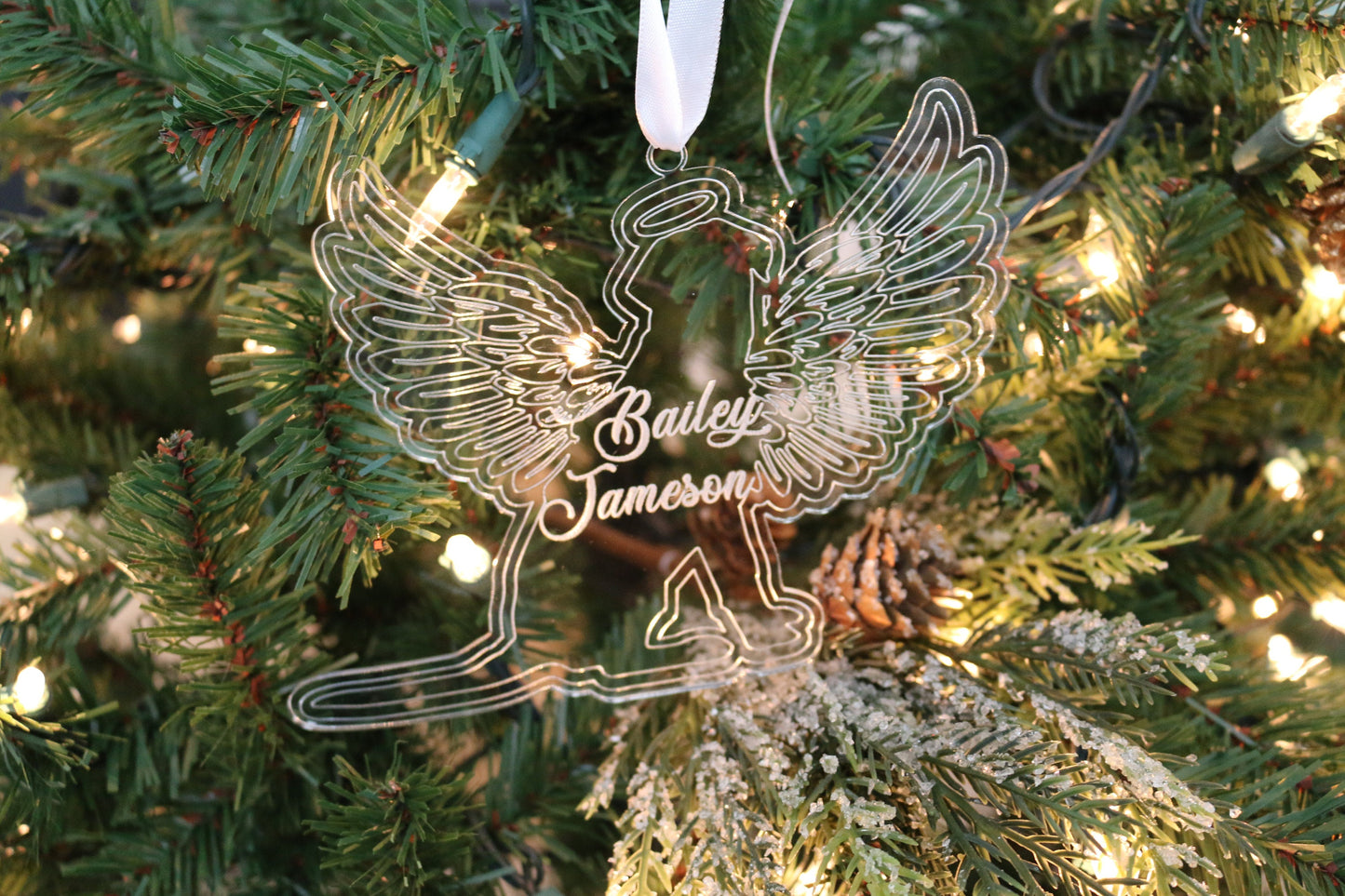 Pet Angel Ornament | Custom Christmas Ornament | Gift for Animal Lover | Holiday Dog Lover Gift | Custom Christmas Ornament | Pet Lover