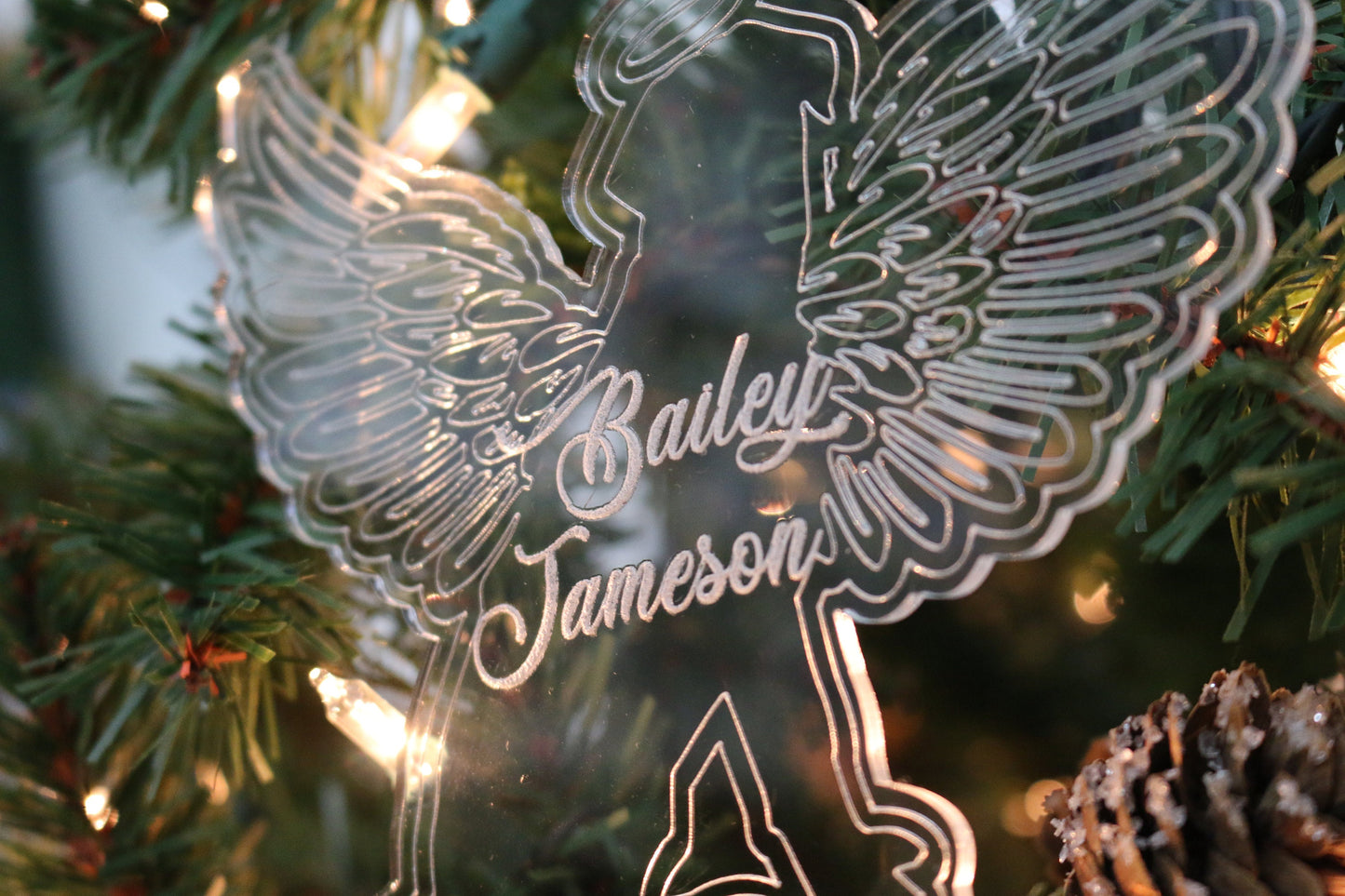 Pet Angel Ornament | Custom Christmas Ornament | Gift for Animal Lover | Holiday Dog Lover Gift | Custom Christmas Ornament | Pet Lover