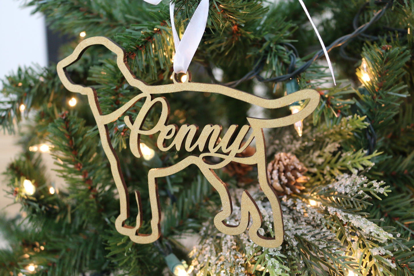 Pet Ornament | Custom Christmas Ornament | Gift for Animal Lover | Holiday Dog Lover Gift | Custom Christmas Ornament | Pet Lover Ornament