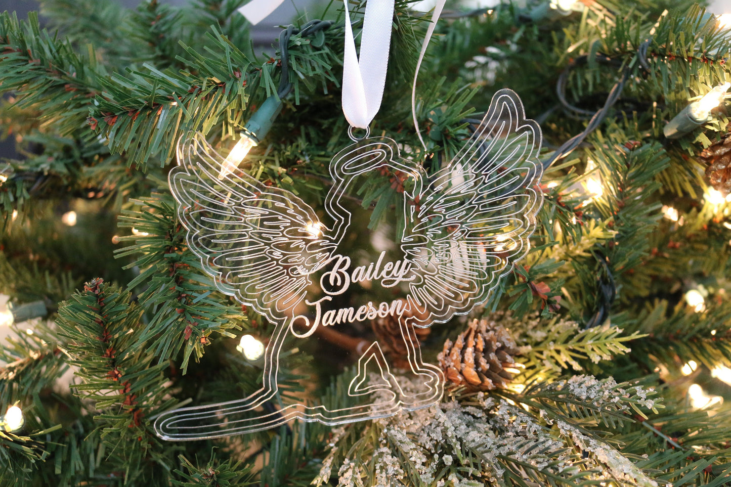 Pet Angel Ornament | Custom Christmas Ornament | Gift for Animal Lover | Holiday Dog Lover Gift | Custom Christmas Ornament | Pet Lover