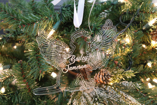 Pet Angel Ornament | Custom Christmas Ornament | Gift for Animal Lover | Holiday Dog Lover Gift | Custom Christmas Ornament | Pet Lover