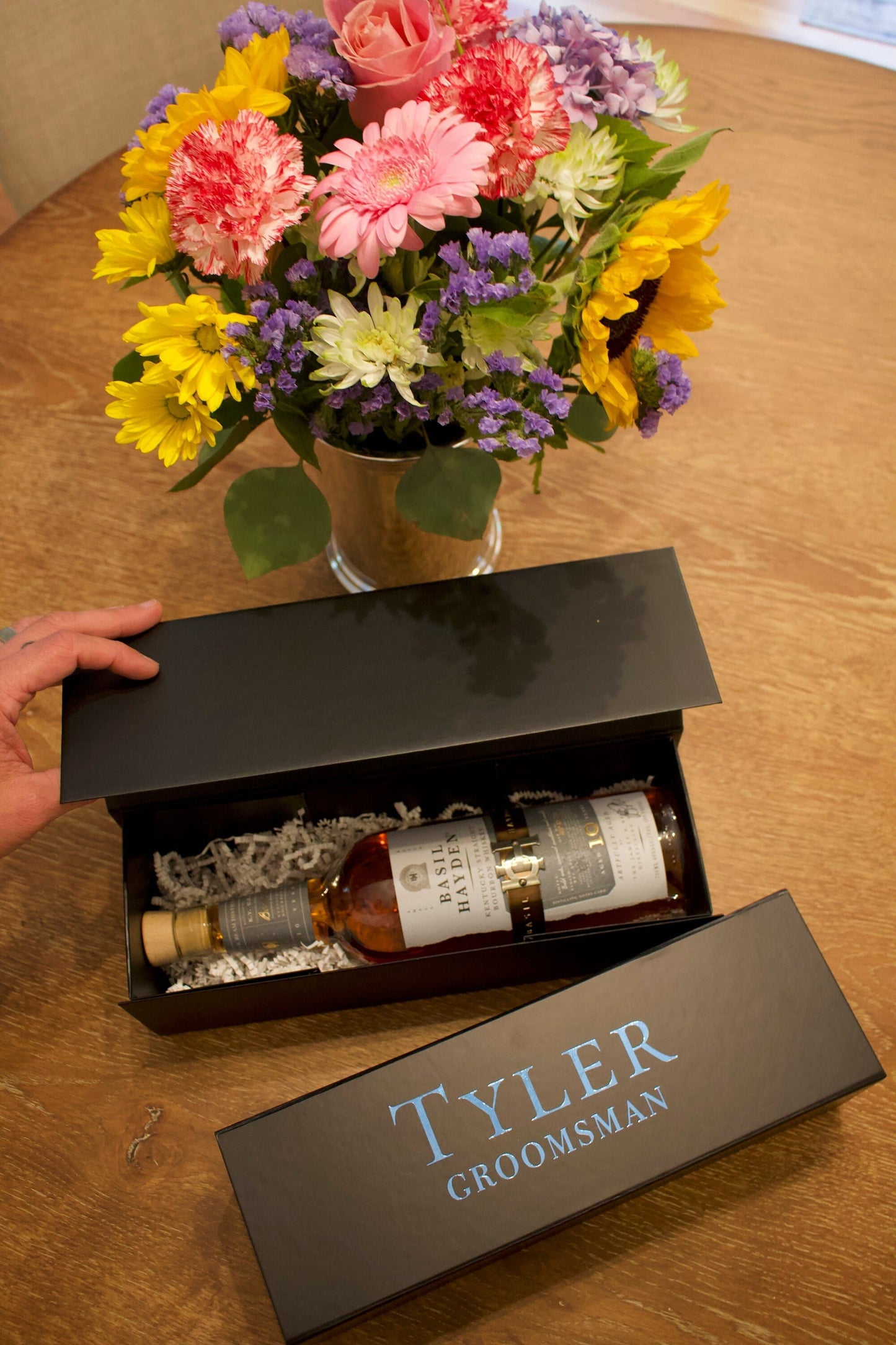 Groomsman Proposal Box/Personalized Groomsman Box/Will You Be My Groomsman Box/Thank you/Wine Gift Box/ EMPTY inside WINE NOT included*