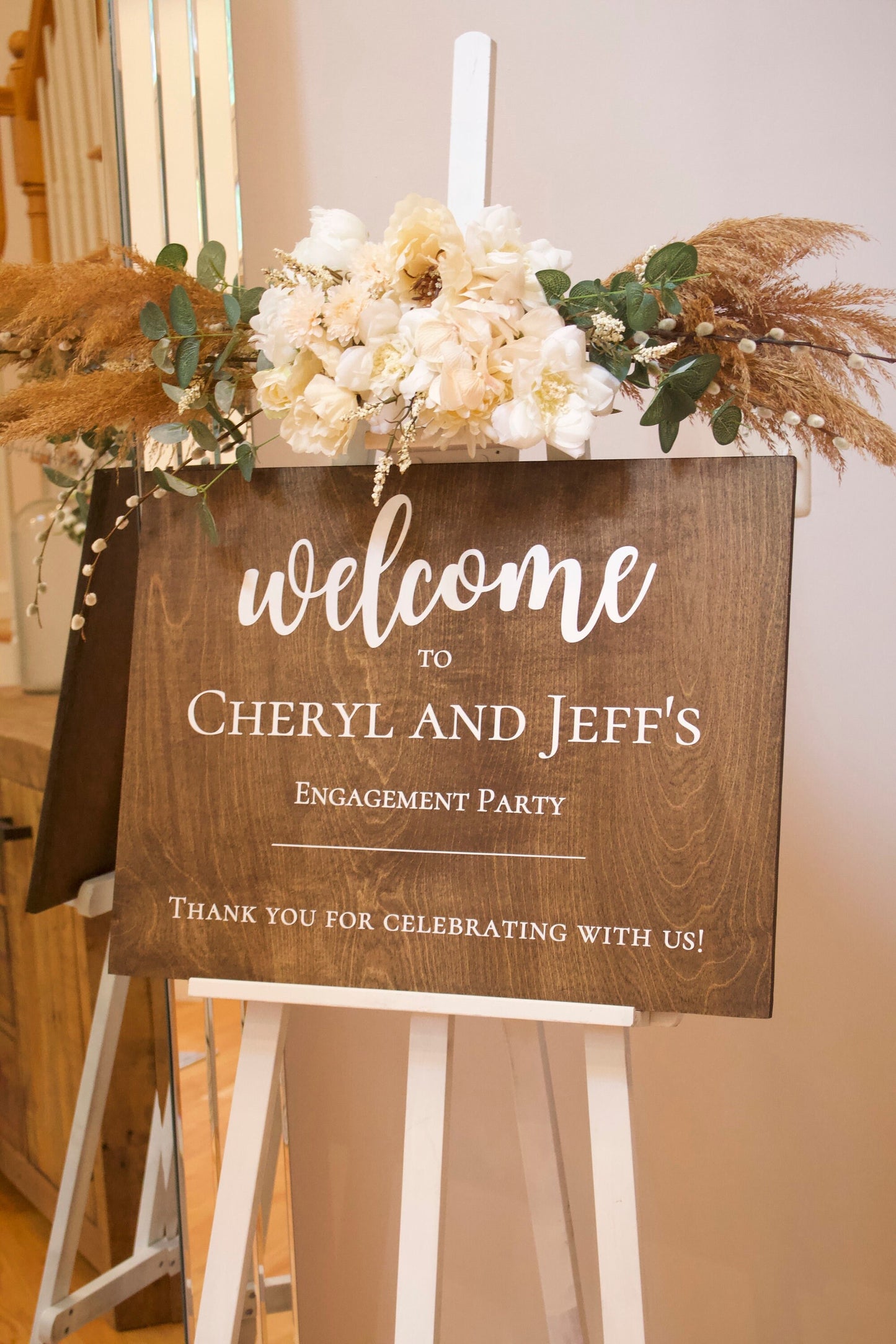 Wooden Wedding Welcome Sign | 18" x 24" Welcome Custom Wooden Sign | Custom White Wooden Welcome Sign |