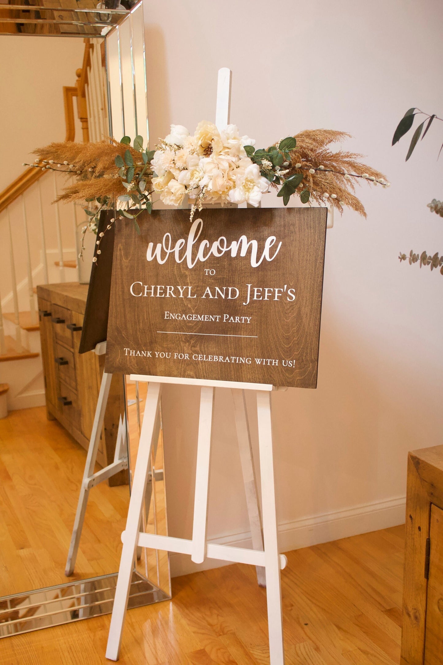 Wooden Wedding Welcome Sign | 18" x 24" Welcome Custom Wooden Sign | Custom White Wooden Welcome Sign |