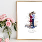 Personalized guest book. Take any picture and make a beautiful watercolor for your guests to sign. Your family and friends will sign with a “congratulations” and after your wedding day you can hang this awesome piece in your home. 10 years down the road, you will be able to look back with emotion on this piece and see/remember what your loved one’s wrote and felt on that special day! thequinnandcompany. www.quinnandcompany.com