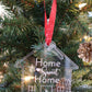 Personalized Acrylic Christmas Ornament. Made from acrylic or wood, this ornament is the perfect decoration to celebrate life’s most memorable moments. Ornaments arrive in a kraft gift box embellished with a black bow Customer design laser cut lettering with multiple ribbon options. thequinnandcompany. www.thequinnandcompany.com