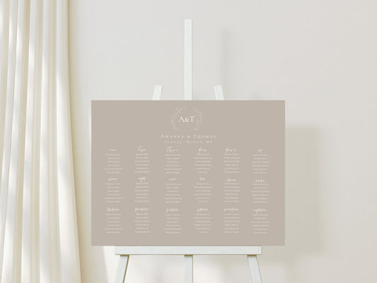 Alphabetical Seating Chart Template Download - 011