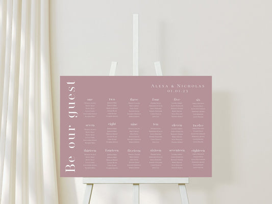 Alphabetical Seating Chart Template Download - 015