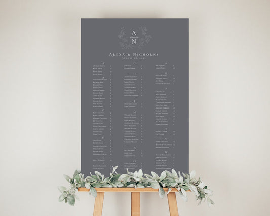 Alphabetical Seating Chart Template Download - 004