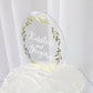 Personalized Acrylic Wedding Cake Topper | Acrylic Circle Cake Topper