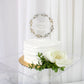 Personalized Acrylic Wedding Cake Topper | Acrylic Circle Cake Topper