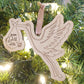 Stork Personalized Expecting Baby Coming Soon Natural Ornament Neutral Girl Boy Surprise Gender Wooden Laser Cut Engraved Baby Announcement