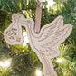 Stork Personalized Expecting Baby Coming Soon Natural Ornament Neutral Girl Boy Surprise Gender Wooden Laser Cut Engraved Baby Announcement